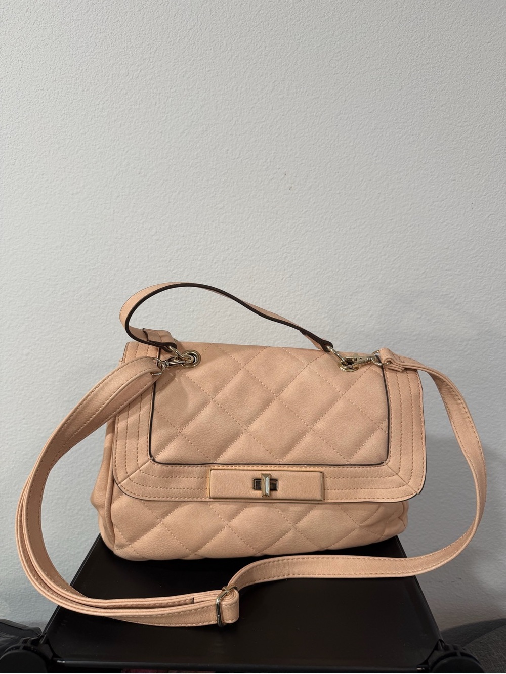 Mossimo Classic Quilted Women’s Shoulder Bag in Blush